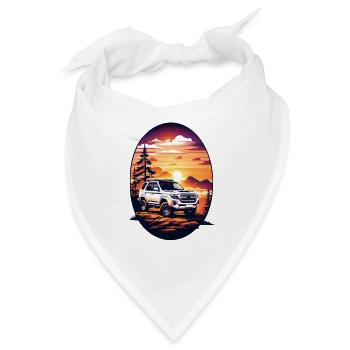 Geländewagen - Bandana - Weiß - Vorne
