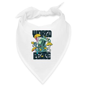 420 Weltfrieden BMO - Bandana - Weiß - Vorne