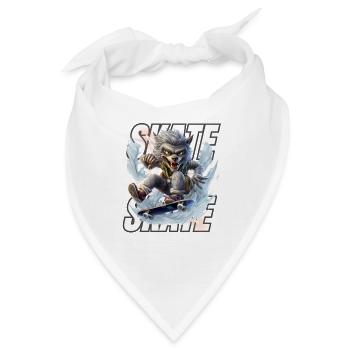 Urban Skating Werewolf: Beast Action T-Shirt - Bandana - Weiß - Vorne