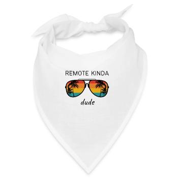 Irgendwie aus der Ferne - Bandana - Weiß - Vorne