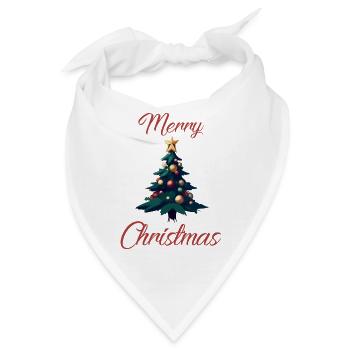Weihnachtsbaum - Bandana - Weiß - Vorne