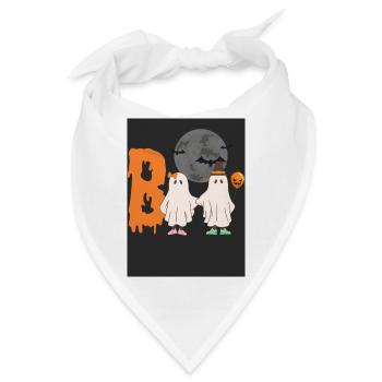 Halloween Boo - Bandana - Weiß - Vorne