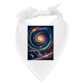 Galaktisches Wunder - Bandana - Weiß - Vorne