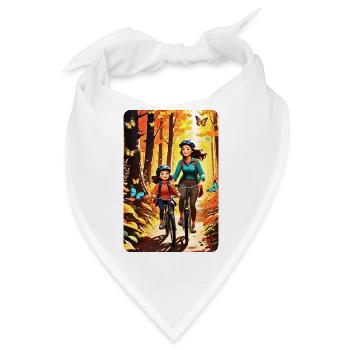 personalisiertes Design-Muttergeschenk - Bandana - Weiß - Vorne