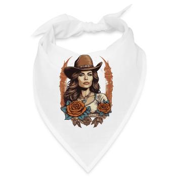 Western Girl - Bandana - Weiß - Vorne
