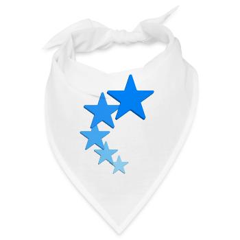 Sterne Logo - Bandana - Weiß - Vorne