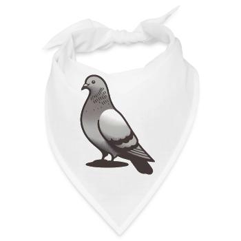 Unser kleiner tapferer Held der Stadttauben - Bandana - Weiß - Vorne