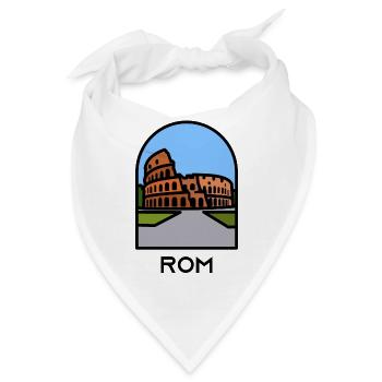 Rom - Kolosseum - Bandana - Weiß - Vorne