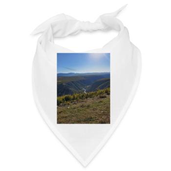 Berge - Bandana - Weiß - Vorne
