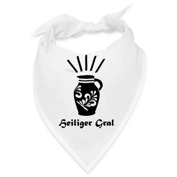 Bembel Heiliger Gral - Das Frankfurter Original - Bandana - Weiß - Vorne