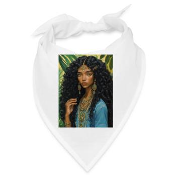 Mädchen im Dschungel - Bandana - Weiß - Vorne