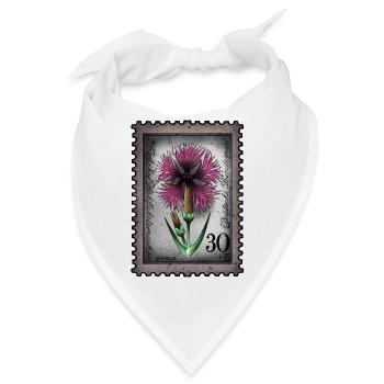 Briefmarke Lichtnelke - Bandana - Weiß - Vorne