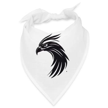 Adler Greifvogel Kopf - Bandana - Weiß - Vorne