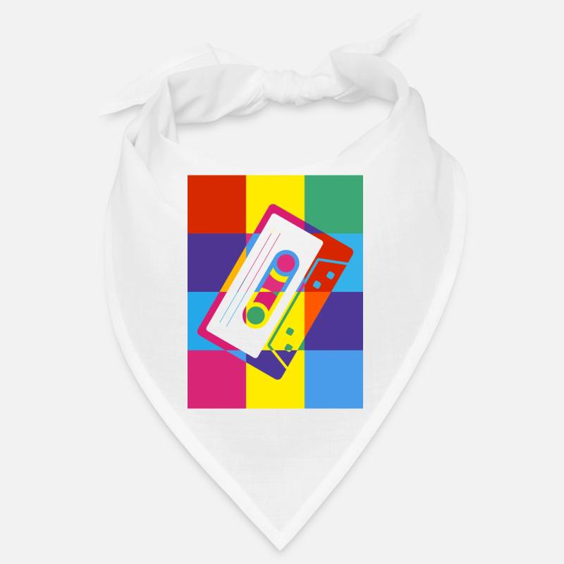 Retro Cassette Tape Pop Art Illustration Bandana