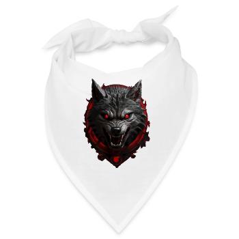 Teufels Wolf - Bandana - Weiß - Vorne
