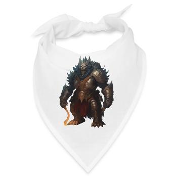 Dämonischer Krieger  - Bandana - Weiß - Vorne