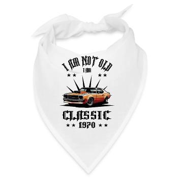 Ich bin nicht alt, ich bin Klassisch - Bandana - Weiß - Vorne