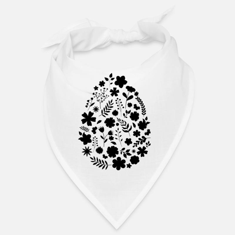 Oeuf de fleurs / citation de pâques Bandana