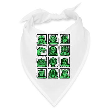Gamer Game Player Online Computer Gaming Arcade - Bandana - Weiß - Vorne