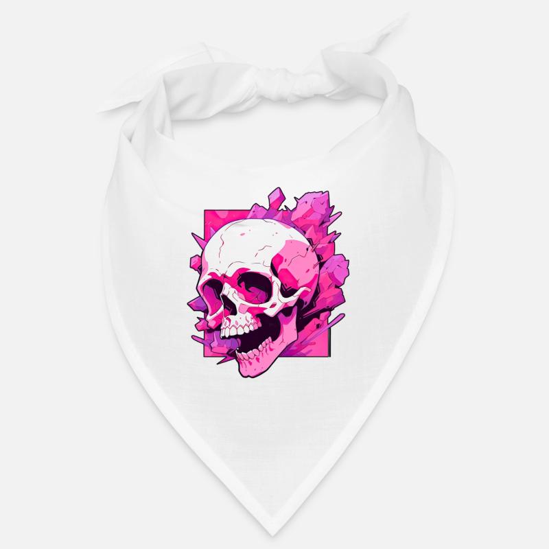 pink skull Bandana