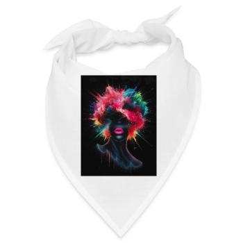 Farben Explosion - Bandana - Weiß - Vorne