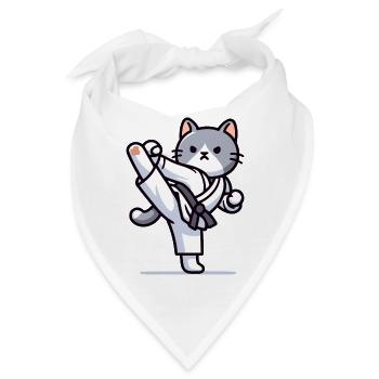 Karate Kitty: Die katzenartige Kämpferin - Bandana - Weiß - Vorne