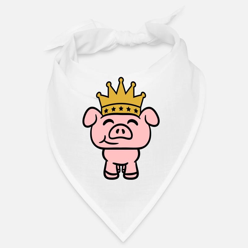 Schwein König Königin Krone Prinz Prinzessin Bandana