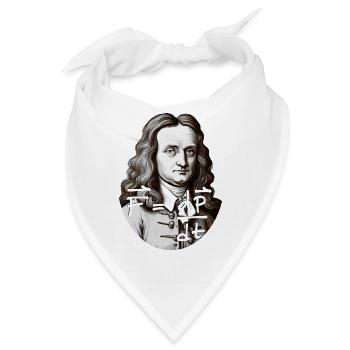 Newtons zweites Gesetz - Bandana - Weiß - Vorne