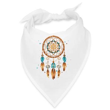 Indianer Traumfänger Spiritualität & Esoterik - Bandana - Weiß - Vorne