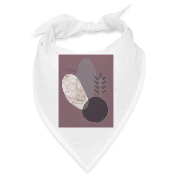 Poster Geo Abst 1 - Bandana - Weiß - Vorne