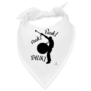 Pauk Pauk Pauk vorne - Bandana - Weiß - Vorne