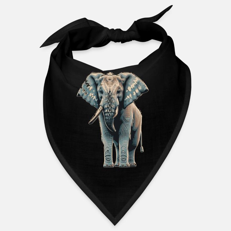 Blue Elephant Bandana