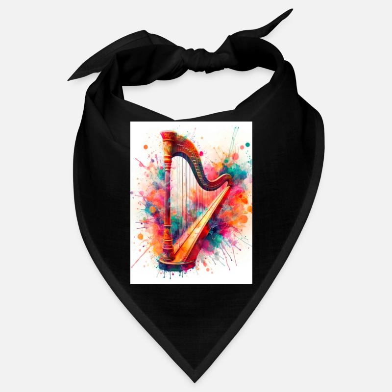 Aquarell-Harfe Bandana