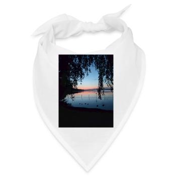 Sonnenuntergang - Bandana - Weiß - Vorne