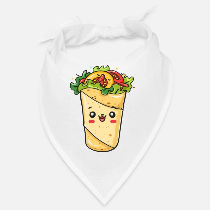 Cute Burrito Comic Bandana