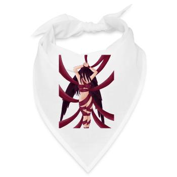 Bondage BDSM Rope Girl Woman Ropebunny Engel Black - Bandana - Weiß - Vorne