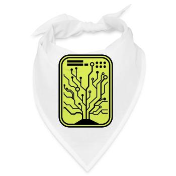 micro chip - Bandana - Weiß - Vorne