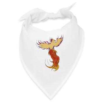 Phönix erhebt sich aus der Asche - Bandana - Weiß - Vorne