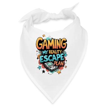 GAMING: MEIN FLUCHTPLAN AUS DER REALITÄT - Bandana - Weiß - Vorne