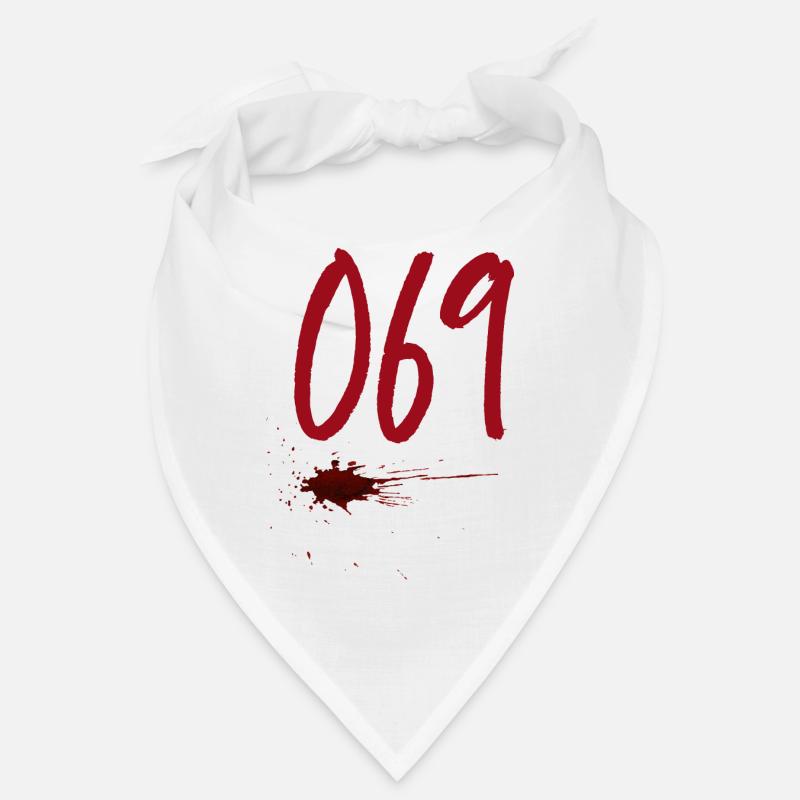 Code postal Francfort 069 - Bandana - blanc