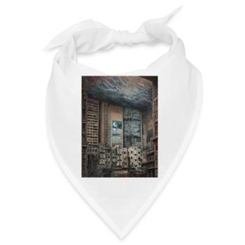 Surreales Stadtbild Kunstwerk Surreal Cityscape - Bandana - Weiß - Vorne