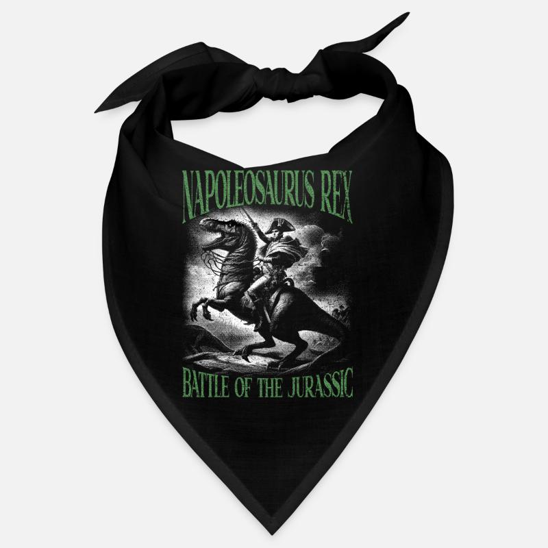 Napoleon Riding a T-Rex Epic Victory Pose Bandana