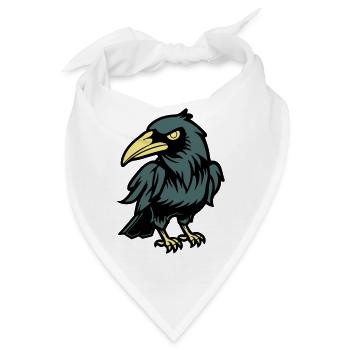 rabe comic tier - Bandana - Weiß - Vorne