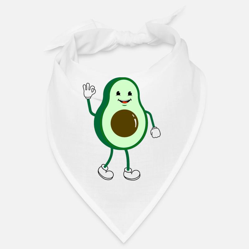 Retro Comic Cartoon Avocado Bandana
