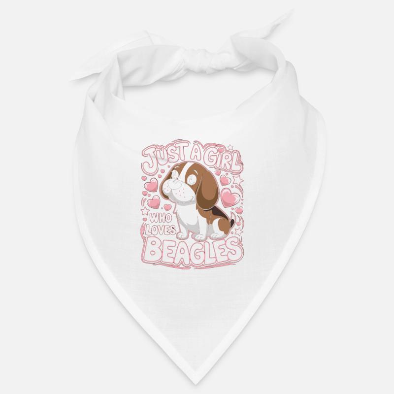 Beagle Spruch Mädchen Bandana
