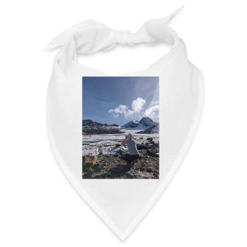 Gletscher des Heiligen Solin d'Arves - Bandana - Weiß - Vorne