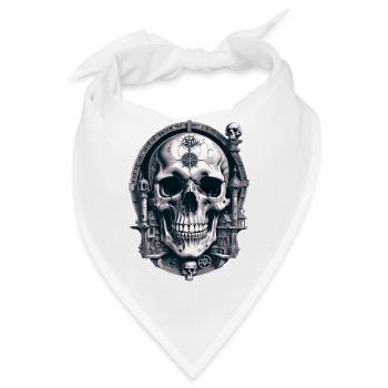 Skull - Bandana - Weiß - Vorne