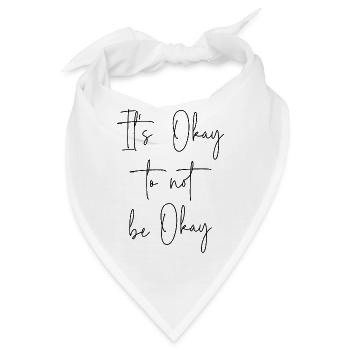 It's okay to not be okay - Bandana - Weiß - Vorne