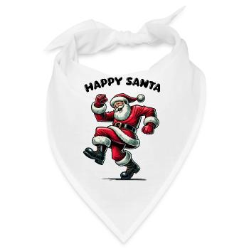 nikolaus happy santa - Bandana - Weiß - Vorne