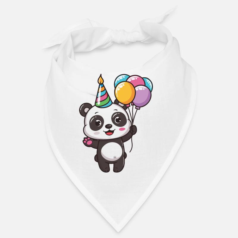 Panda Geburtstag Comic Niedlich Bandana